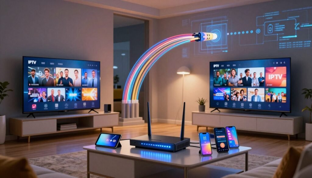 glasvezel internet en netwerkstabiliteit voor IPTV