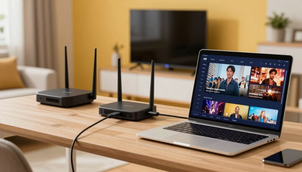 internetverbinding snelheid voor hd streaming en 4k content